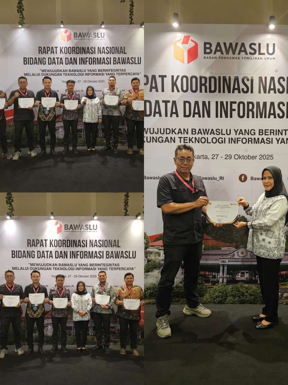 Ketua Bawaslu Kota Sabang Menerima Sertifikat Penghargaan dengan Predikat “Informatif” dalam Keterbukaan Informasi Publik 2025