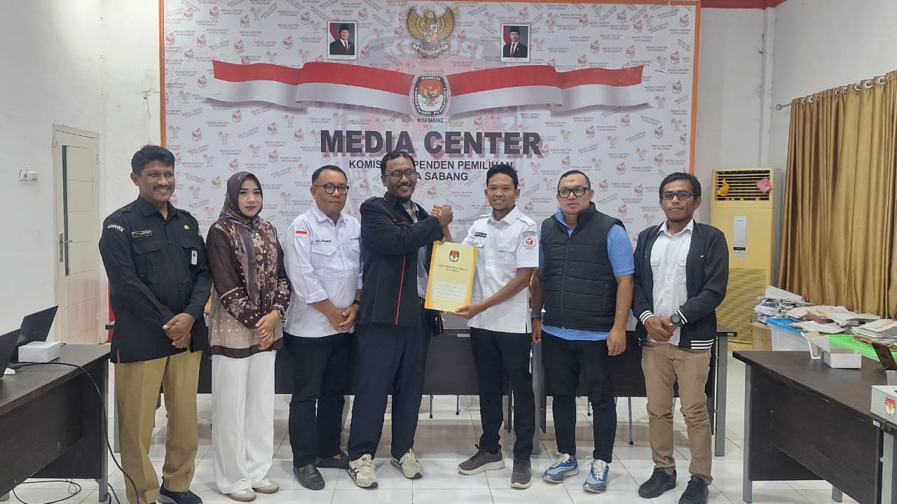 Koordiv. HP2H Bawaslu Kota Sabang Menerima BA Pleno DPB Triwulan II 2026