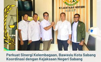 Pimpinan Bawaslu Kota Sabang jalin silahturrahmi dengan Kejari Sabang